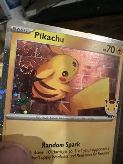 Pikachu - 051/162 Miscellaneous Cards & Products Holo Double Swirl - Image 4