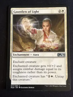1x Gauntlets of Light (17) Core Set 2020 M20 LP MTG Magic the Gtaheirng x1 MKE - Image 1