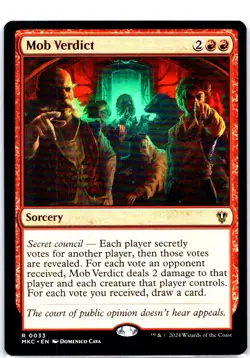 #33 Mob Verdict Commander: Murders at Karlov Manor Rare - Image 1