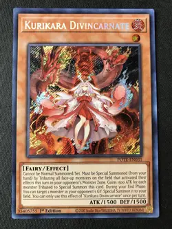 Yu-Gi-Oh TCG #POTE-EN031 Kurikara Divincarnate 1st Edition Secret Rare NM - Image 1