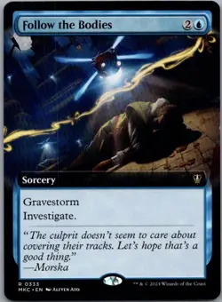 #333 Follow the Bodies (Extended Art) Commander: Murders at Karlov Manor Rare - Image 1