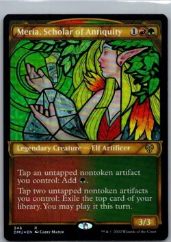 #346 Meria, Scholar of Antiquity (Textured Foil) Dominaria United Rare Foil - Image 1