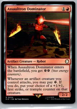 #54 Assaultron Dominator Universes Beyond: Fallout Rare - Image 1