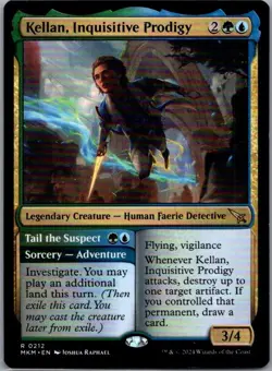 #212 Kellan, Inquisitive Prodigy Murders at Karlov Manor Rare - Image 1