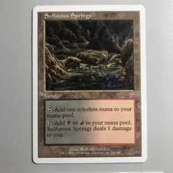 Sulfurous Springs - 7th Edition Mtg Tcg Vintage - Image 2