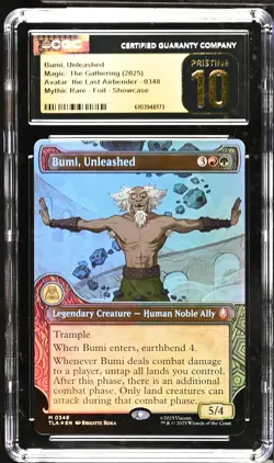 BUMI, UNLEASHED Avatar: The Last Airbender Showcase Foil CGC Pristine 10 MTG - Image 1