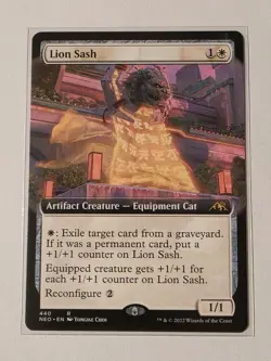 Lion Sash Extended Art Kamigawa: Neon Dynasty NM MTG Magic the Gathering - Image 1