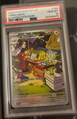 Pokemon TCG Charjabug Temporal Forces 169/162 Card PSA 10 - Image 1