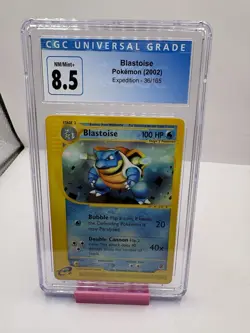 Blastoise 36/165 Cgc 8.5 Non-Holo Pokemon TCG Expedition! - Image 1