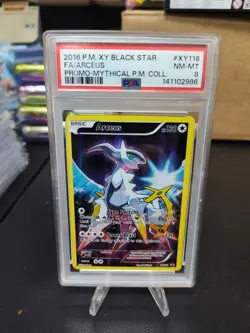 2016 Pokemon XY Arceus Black Star Promos PSA Grade 8 NM-MT - Image 1