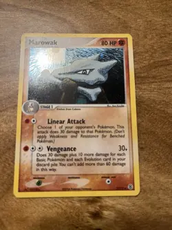 Pokemon Marowak EX FireRed & LeafGreen 7/112 Stage 1 80HP - Image 1