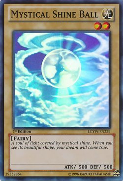 Mystical Shine Ball [LCYW-EN229] Super Rare Lightly Played 1st Edition - Yugioh - Image 1