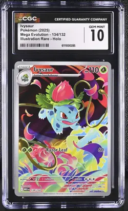 IVYSAUR Mega Evolution Illustration Rare #134 CGC 10 Pokemon [Nostalgium] - Image 1
