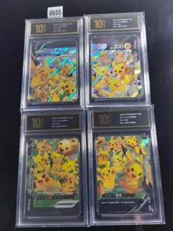 Pokemon Pikachu V-UNION S-P 109-112 TCG Card Chinese 2025 -Pyxis gold 10 - Image 1