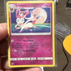 Pokemon Sylveon 87/131 SM Forbidden Light Stage 1 90 HP Reverse Holo Uncommon - Image 1