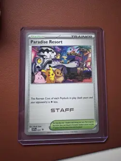 Pokemon World Championship 2025 STAFF Paradise Resort SVP 224 Anaheim Promo NM - Image 1