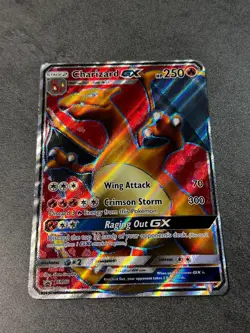 Pokemon Charizard GX Sun And Moon Black Star Promo SM60 NM - Image 1