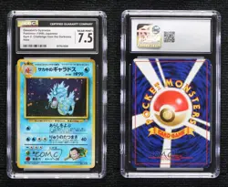 Giovanni's Gyarados Holo Japanese Pokemon Gym Expansion 2 CGC 7.5 1999 - Image 3