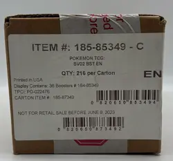 Pokemon TCG Scarlet & Violet Paldea Evolved Booster 6-Box Case SEALED SV02 - Image 1