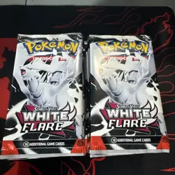 35x White Flare Booster Pack Lot of 35 Factory Sealed Pokemon TCG - Image 1