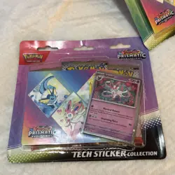 Pokemon TCG Prismatic Evolutions Tech Sticker Collection Set Lot Of 2 New/sealed - Image 2