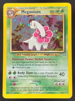 2000 Pokemon Neo Genesis #10/111 Meganium Holo - Image 1