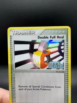 Pokemon TCG Double Full Heal 77/100 Reverse Holo EX Crystal Guardians LP - Image 3