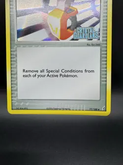 Pokemon TCG Double Full Heal 77/100 Reverse Holo EX Crystal Guardians LP - Image 4