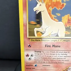 Pokemon TCG Blaine's Rapidash Gym Challenge 33/132 Stage 1 70 HP Uncommon - Image 4
