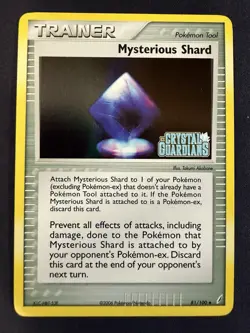 Mysterious Shard Reverse Holo 81/100 Pokemon Crystal Guardians Stamped LP - Image 1