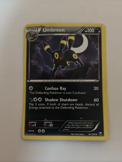 Pokemon Umbreon non- Reverse Holo 61/108 DEX Dark Explorers MP - Image 1