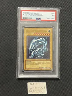 PSA 1 - PR - Yugioh - 2002 Blue Eyes White Dragon SDK-001 - Ultra Rare - Image 3