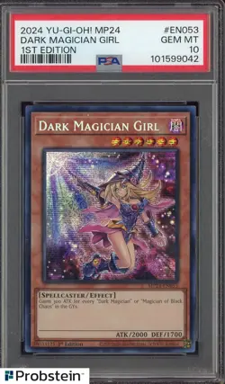 2024 Yu-Gi-Oh! MP24 #EN053 Dark Magician Girl 1st Edition PSA 10 GEM MINT - Image 1