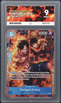 Portgas D. Ace OP08-052 Treasure Rare TR Royal Blood One Piece TCG English Ace 9 - Image 1