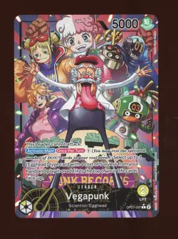 One Piece English OP07-097 Vegapunk Alternate Art Leader - Image 1