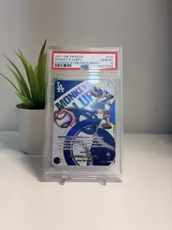 MONKEY D. LUFFY PSA 10 2025 ONE PIECE EN 101 OPG PROMO DODGERS X ONE PIECE NIGHT - Image 1