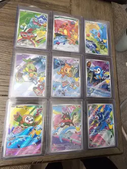 Pokemon TCG Promo Starter Set 2026 - 9 Card set Bulbasaur Charmander Squirtle - Image 1