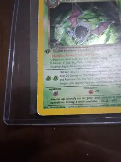 Pokemon TCG Dark Golbat Holo Rare Card Unlimited 7/82 Swirl Damaged - Image 5