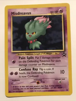 Pokemon MISDREAVUS Black Star Promo Card # 39 RARE - Image 1