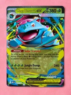 Mega Venusaur ex 003/132 Double Rare Mega Evolution NM Pokemon Card - Image 1