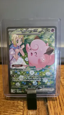 Pokemon TCG Journey Together Lillie's Clefairy EX Holo Card 184/159 - Image 1