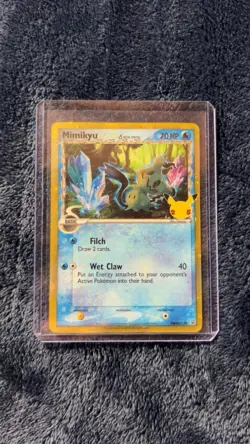 Pokemon Mimikyu Delta Species Promo Holo SWSH136 70 HP Wet Claw Card - Image 1