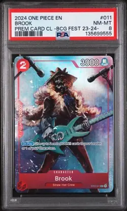 2024 ONE PIECE PREMIUM CARD COLLECTION -BANDAI CARD GAMES FEST 23-24 PSA 8 - Image 1