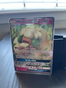 Pokemon Whimsicott GX (Off Center Card!) Ultra Rare Card Unbroken Bonds 140/214 - Image 2