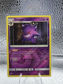Pokemon TCG Gengar 38/111 Crimson Invasion Reverse Holo Rare Card - Image 1