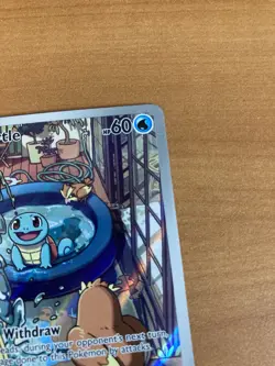 Pokemon Squirtle TCG Full Art Holo Card 148/142 Stellar Crown Illustration Rare - Image 4