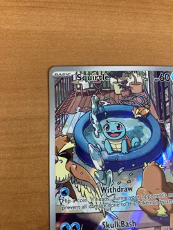 Pokemon Squirtle TCG Full Art Holo Card 148/142 Stellar Crown Illustration Rare - Image 5
