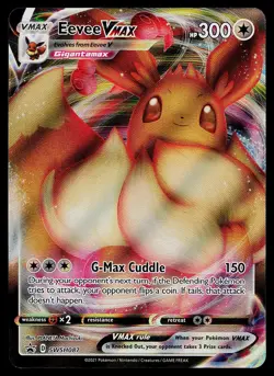 Pokemon Card - Eevee VMAX Black Star Promo SWSH087 Promo Holo - Image 1