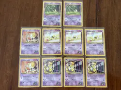 Pokemon TCG Gym Challenge Sabrina's Abra Kadabra Lot 12 Cards 2000 English - Image 1