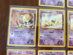 Pokemon TCG Gym Challenge Sabrina's Abra Kadabra Lot 12 Cards 2000 English - Image 3